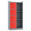 URBN Living (Grey, Red) Bookcase with Fabric Drawers | 7 Cube Wooden Unit 1