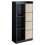 URBN Living (Black, Beige) Bookcase with Fabric Drawers | 7 Cube Wooden Unit 1