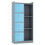 URBN Living (Grey, Light Blue) Bookcase with Fabric Drawers | 7 Cube Wooden Unit 1
