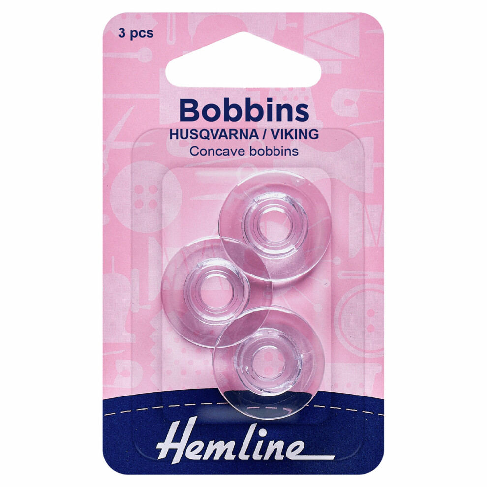 Hemline Husqvarna/Viking Plastic Bobbins 10mm