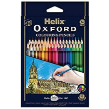 Helix Oxford Colouring Pencils (Pack of 36) Bright Colours, Resistant