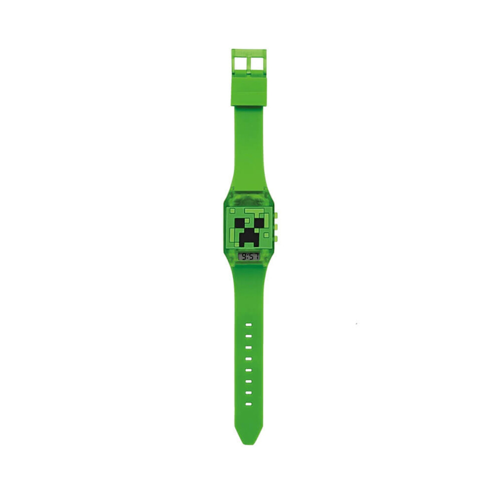 Children's Minecraft Creeper Flashing Digital Watch