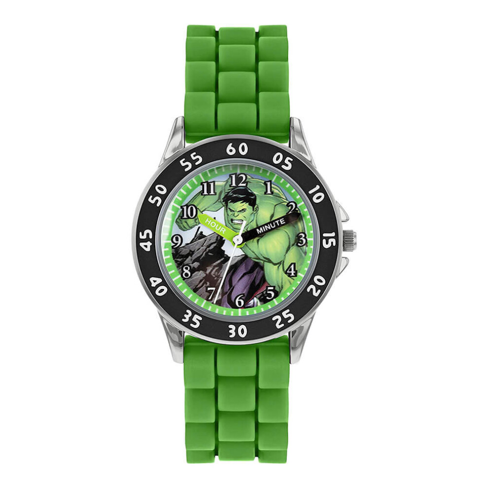 Children's Marvel Avengers Hulk Green Analogue Watch