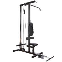 GYM MASTER Stationary Lat Pulldown Machine with Extra Pulley for Seated Rows and Strap for Weighted Ab Crunches
