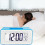 (White) Digital Snooze LED Alarm Clock Backlight Time Calendar Thermometer Temperature 5