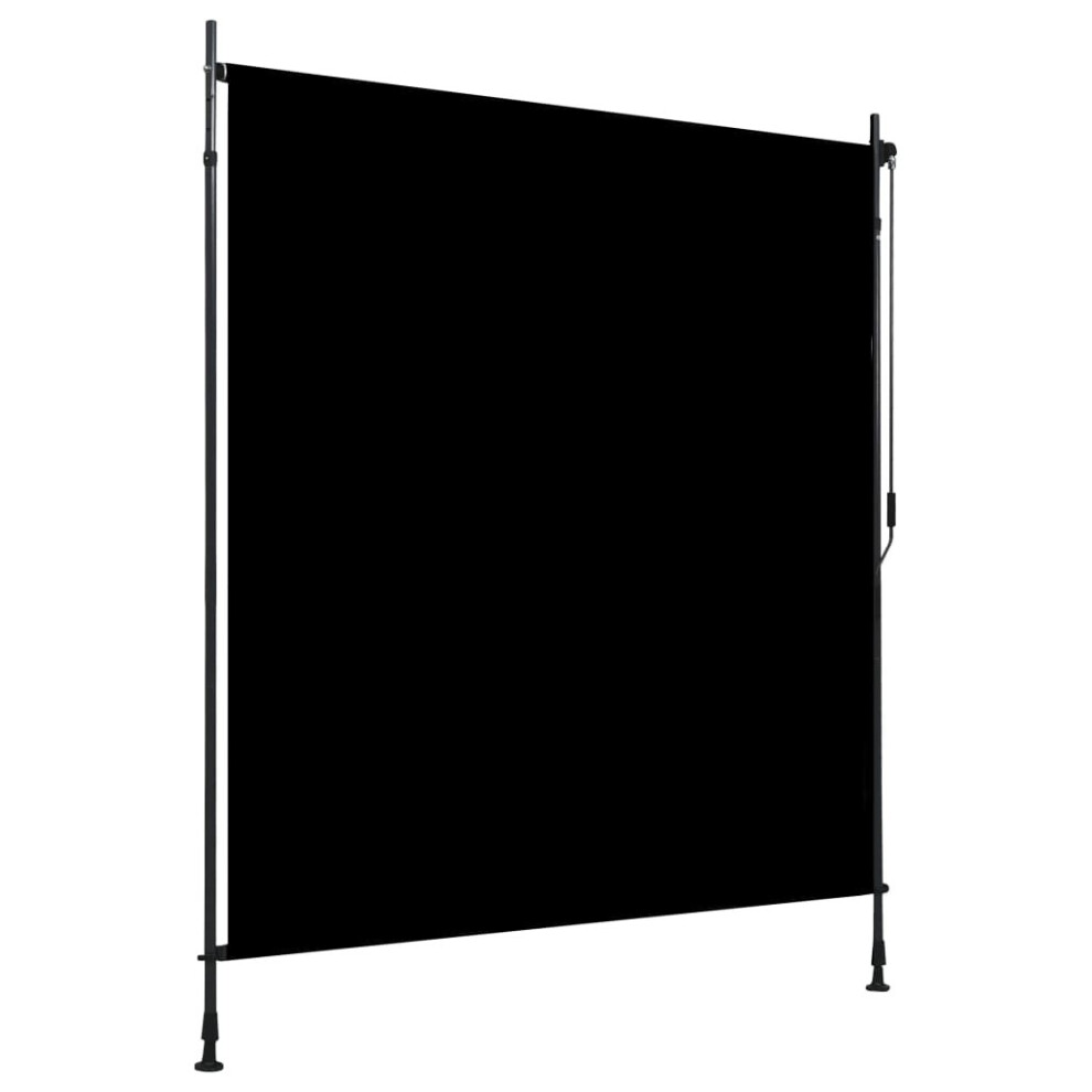 vidaXL Outdoor Roller Blind 200x270cm Anthracite Vertical Screen Porch Shade