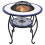 VidaXL vidaXL Mosaic Fire Pit Table Blue and White Ceramic Barbecue BBQ Fireplace 2