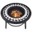 VidaXL vidaXl Mosaic Fire Pit Black & White 68cm Ceramic Tile Firepit Garden Stove 2