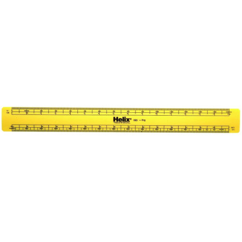 Helix Engineers 30cm Scale Ruler