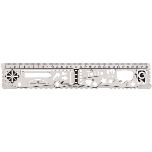Maped 30cm Geo Notes Ruler - (Assorted Colours) 2