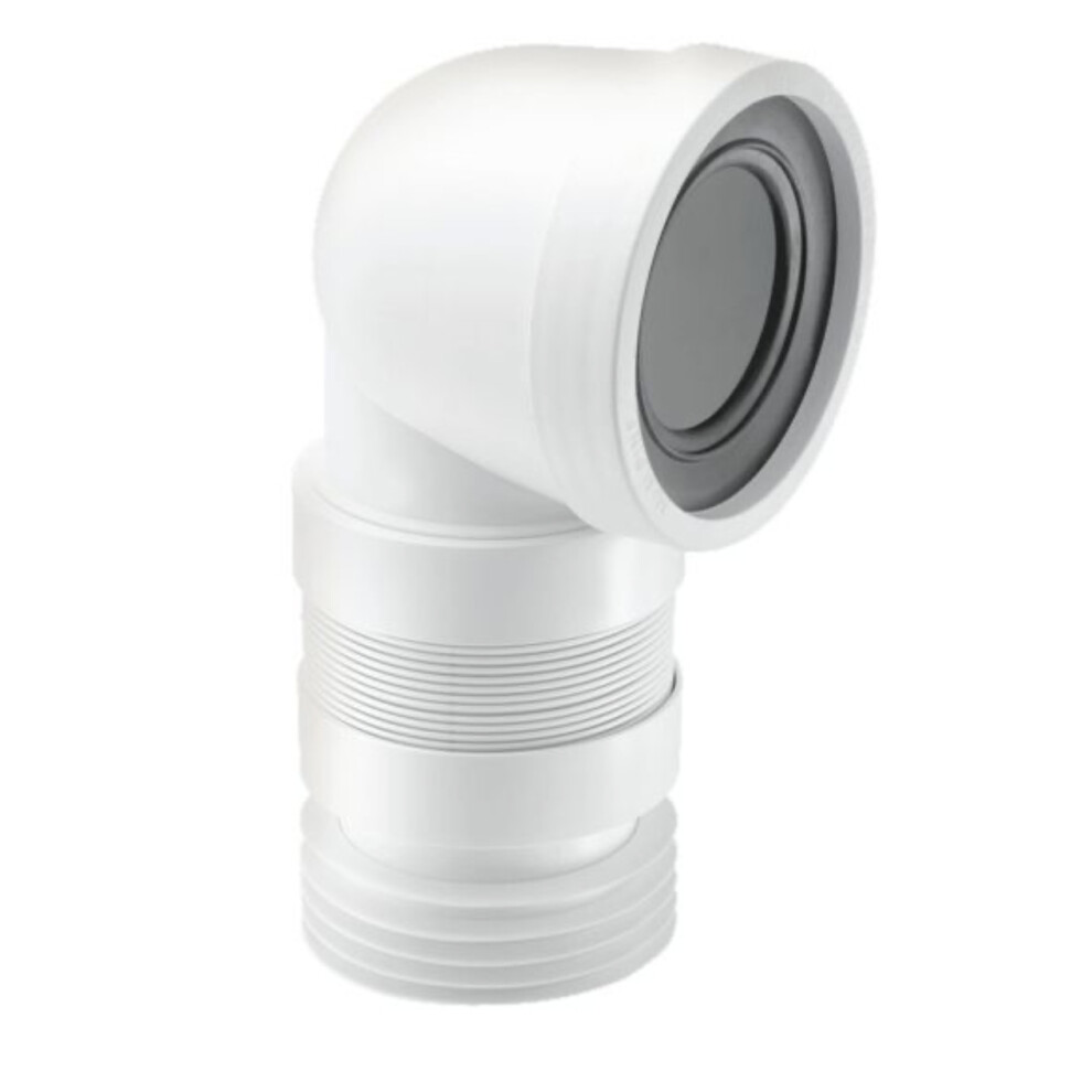 McAlpine WC-CON8F18 4"/110mm 90° Flexible WC Connector (Short Length)