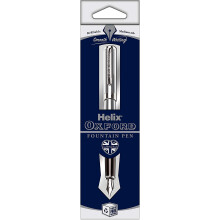 Helix Oxford Premium Füllfederhalter (Edelstahl) mit plastikfreier Verpackung