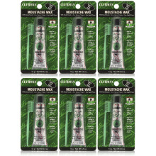 Clubman Moustache Beard Wax - (Black) 6-Pack