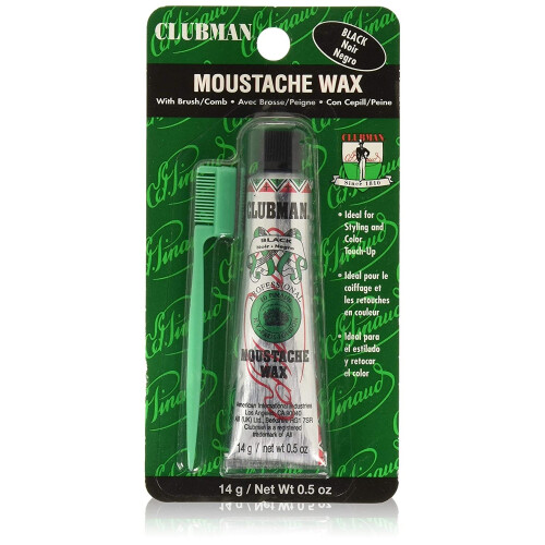 Clubman Moustache Beard Wax -  (Black)