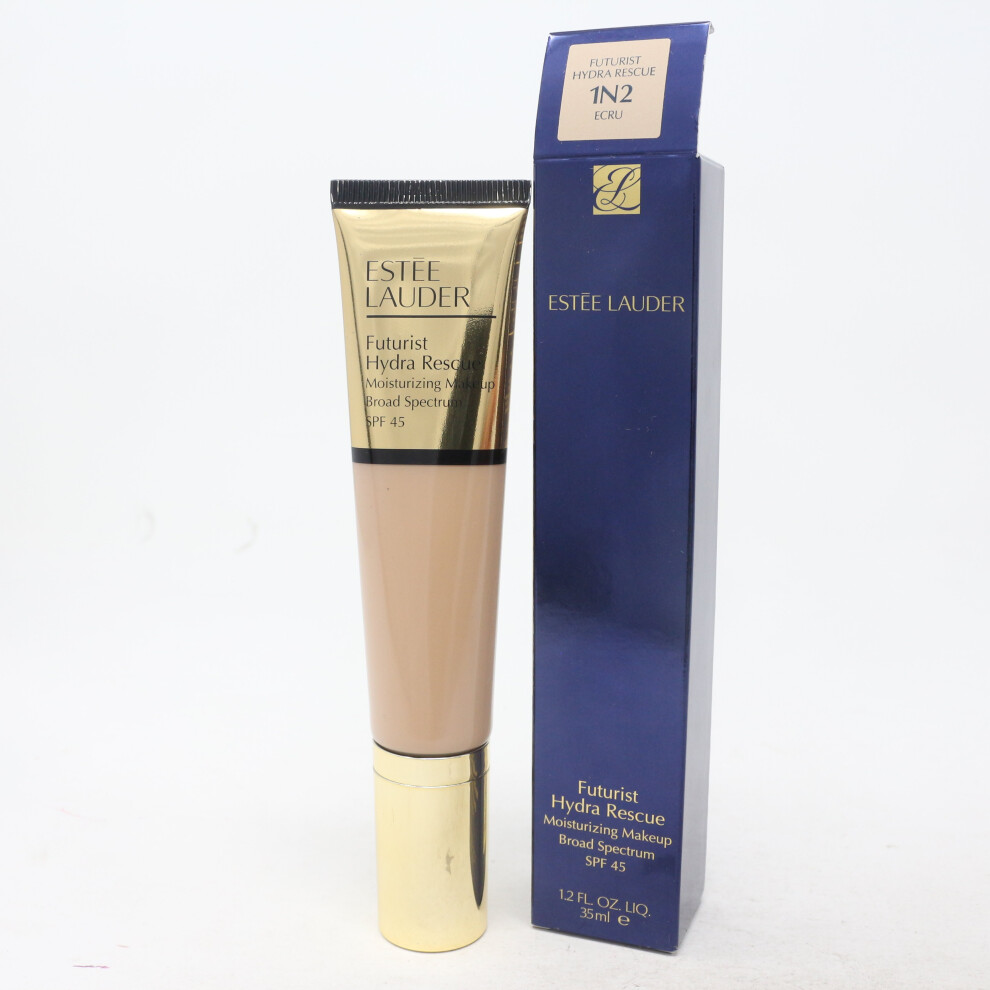 (1N2 Ecru) Estee Lauder Futurist Hydra Rescue Moisturizing Makeup Spf 45 1.2oz  New With Box