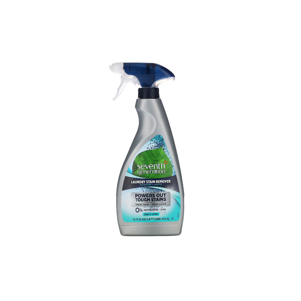 Seventh Generation , Laundry Stain Remover Spray, Free & Clear, 473Ml