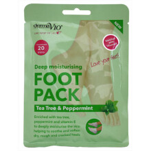 (Tea Tree & Peppermint) Derma V10 Foot Peel Sock Mask Baby Soft Feet Removes Dead Skin Foot Packs