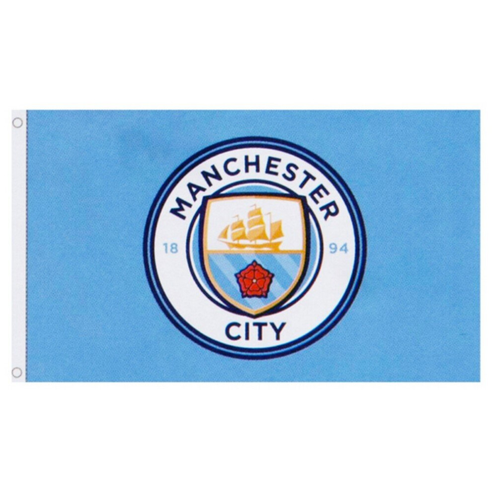 Manchester City FC Core Crest Flag