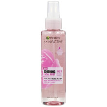 Garnier SkinActive Ansiktsmist Spray med Rosenvatten, 4.4 Fl Oz (130mL), 1 Styck (Förpackningen kan variera)
