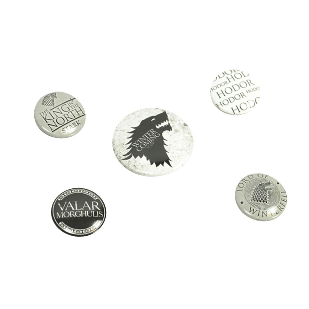 Game Of Thrones Unisex Badge Set Pack Of 5