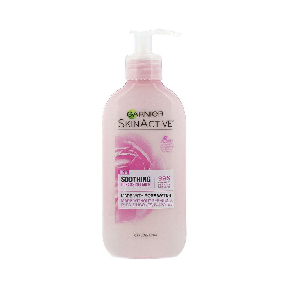 Garnier, SkinActive, Soothing Cleansing Milk with Rose Water, 200ml