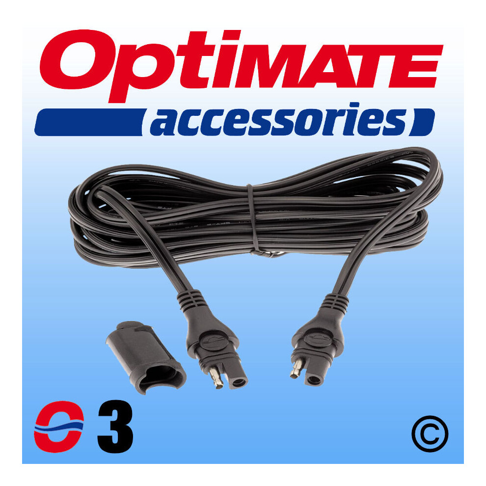Optimate O3 Sae Extension Lead 1.8M 180Cm Weatherproof Plug Connector