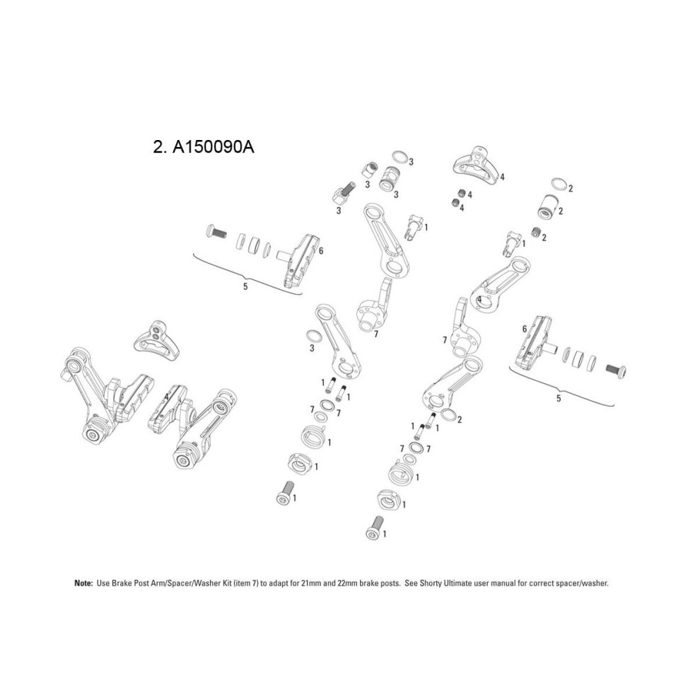 Avid Rim Brake Spare Part Cable Anchor & Bolt Shorty Ultimate