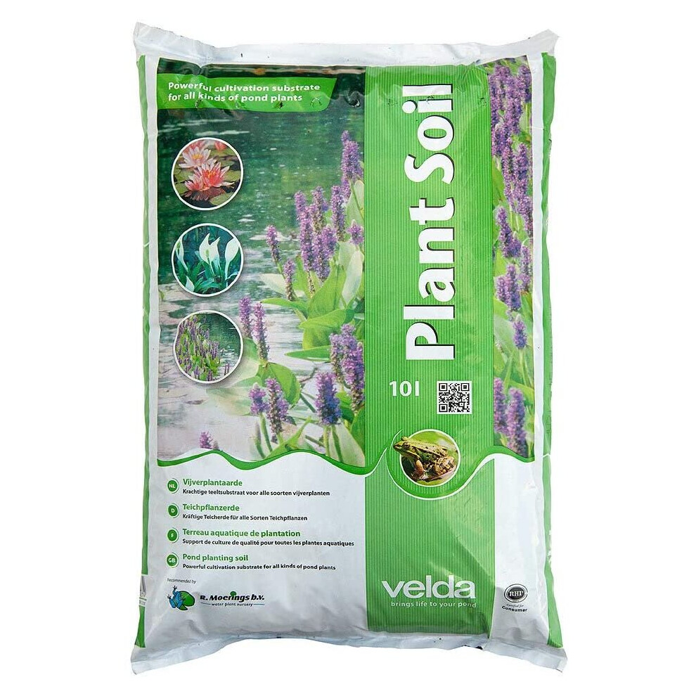 Velda (10 Litres) Moerings Aquatic Plant Soil For Pond 20 Litre Bag Repotting Garden Compost