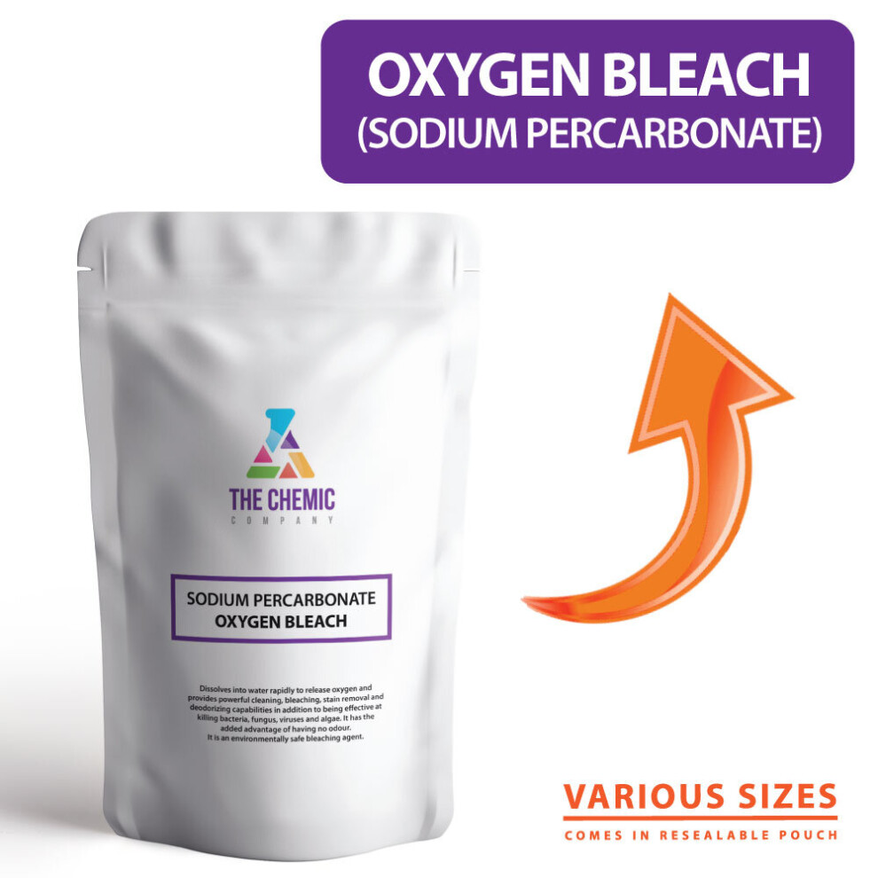 (1kg) Sodium Percarbonate Oxygen Bleach Powerful Cleaner & Safe Bleaching