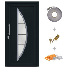 vidaXL Haustür Anthrazit 98x208 cm