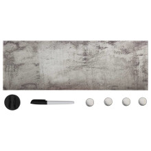 vidaXL Wall Mounted Magnetic Board Glass 60x20cm Home Presentation Supply