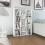 vidaXL Room Divider/Book Cabinet White Engineered Wood Office Privacy Screen 1