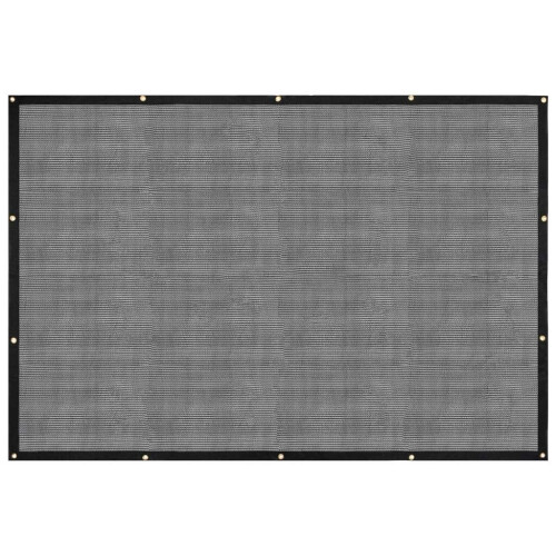 vidaXL Container Net HDPE Fine Mesh Brass Eyelets 3.5x6m Black Protection Net 2
