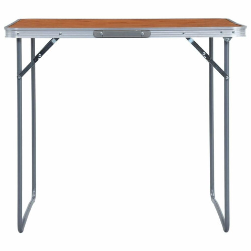 vidaXL foldbart campingbord med metalramme 80x60 cm 1