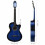 vidaXL Western Classical Cutaway Guitar with Equalizer 6 Strings Blue Guitar 8