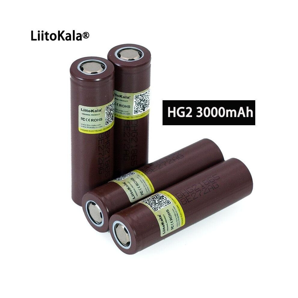 (3PCS Battery) 100% New Original HG2 18650 3000mAh battery 18650HG2 3.6V discharge 20A dedicated For hg2 Power Rechargeable battery