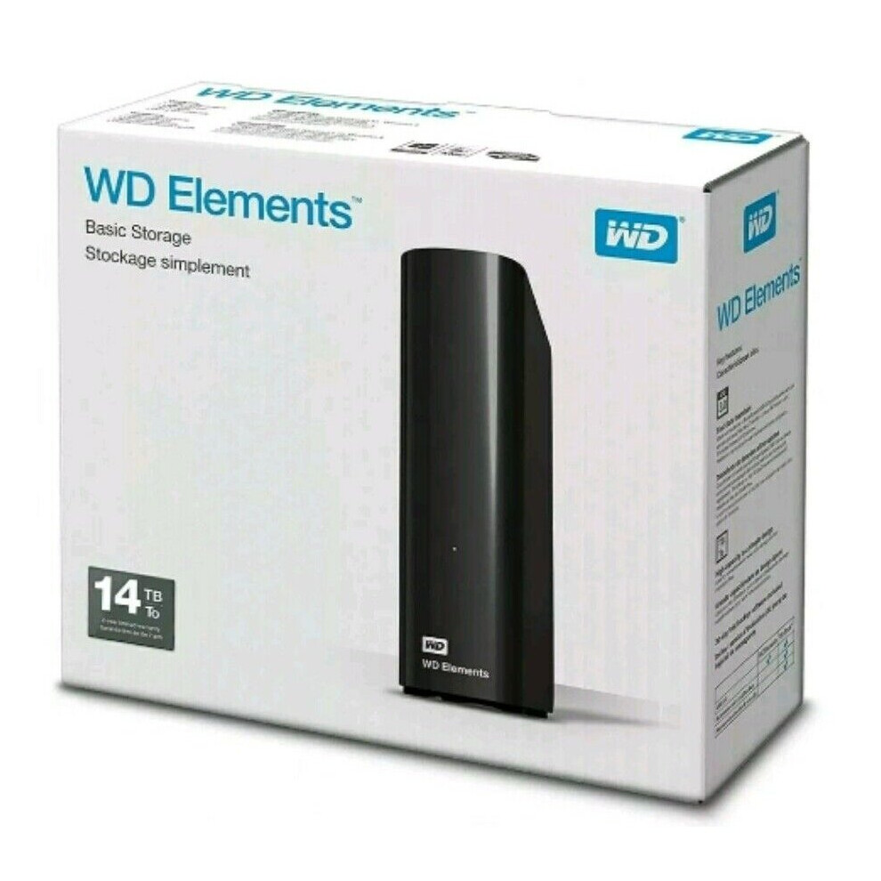 Wd 14Tb Elements Desktop Usb 3.0 External Hard Drive 718037872971