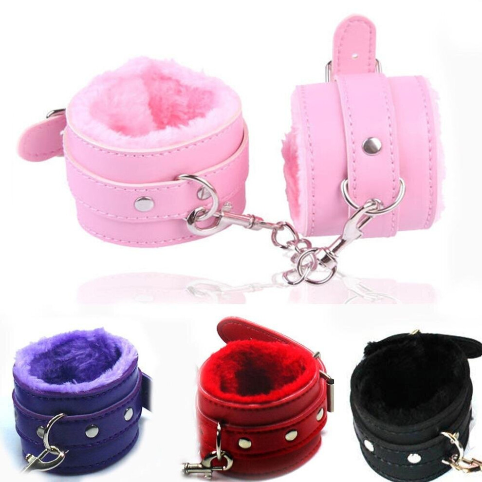 Purple) Sex Game Handcuffs PU Leather Restraints Bondage Cuffs Roleplay  Tools Sex toys for Couples 4 Colors on OnBuy