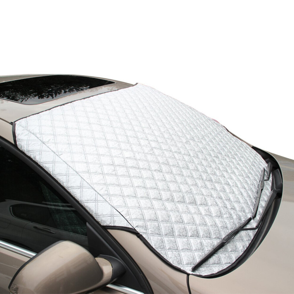 FREESOO Windscreen Frost Protector Car Snow Cover Windshield Ice Cover Dust Sun Shade Morning Time Saver in all Weather Large