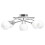 VidaXL Ceiling Lamp with Ceramic Shades for 5 E14 Bulbs White Bowl 2