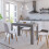 VidaXL vidaXL Dining Table Concrete Grey Engineered Wood Dinner Dining Room Table 1