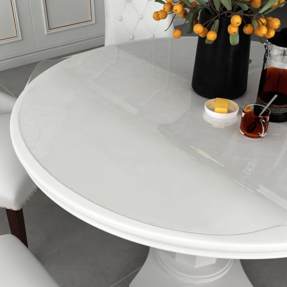 vidaXL Table Protector Transparent Ø90cm PVC Accessory Protection Film Sticker