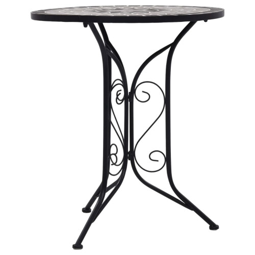 VidaXL vidaXL Mosaik-Bistrotisch Grau 60 cm Keramik 1