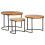 VidaXL vidaXL 3x Solid Acacia Wood Nesting Tables Acacia Wood Table Couch Table Desk 3
