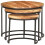 VidaXL vidaXL 3x Solid Acacia Wood Nesting Tables Acacia Wood Table Couch Table Desk 2