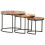 VidaXL vidaXL 3x Solid Acacia Wood Nesting Tables Acacia Wood Table Couch Table Desk 6