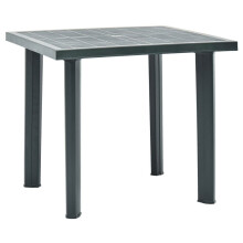 vidaXL Garden Table Green 80cm Plastic Outdoor Terrace Patio Stand Furniture