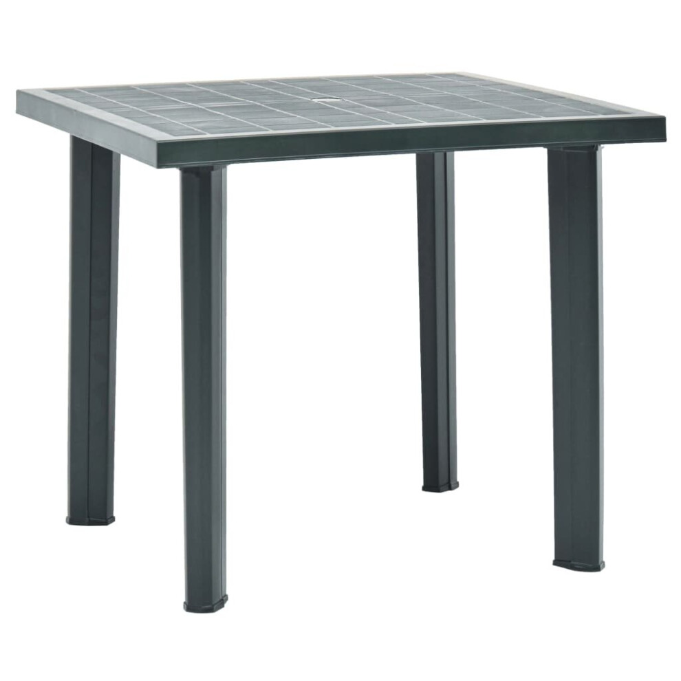 Garden Table Green 80x75x72 Cm Plastic