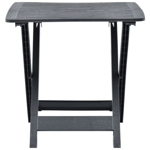 VidaXL vidaXL Gartentisch Klappbar Anthrazit 79x72x70 cm Kunststoff 2