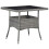 VidaXL vidaXL Garten-Esstisch Grau Poly Rattan und Glas 1